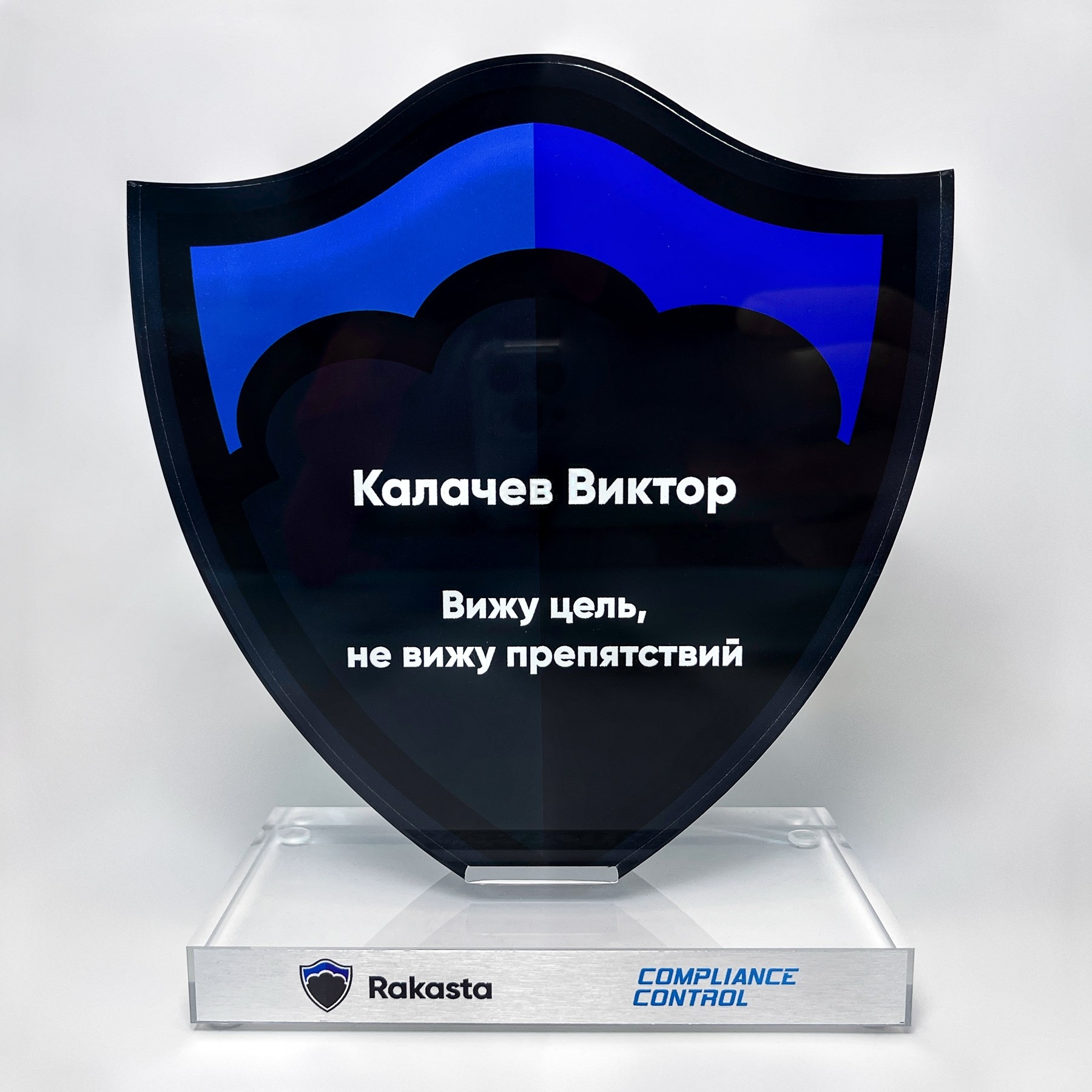 Награда из акрила Rakasta «Вижу цель, не вижу препятствий»