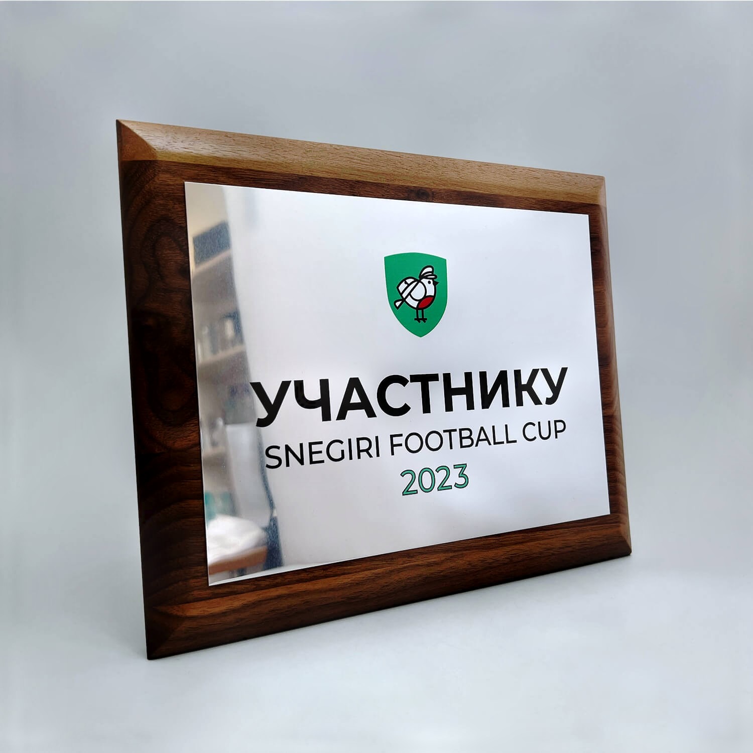 Наградная плакетка для детского футбольного турнира
