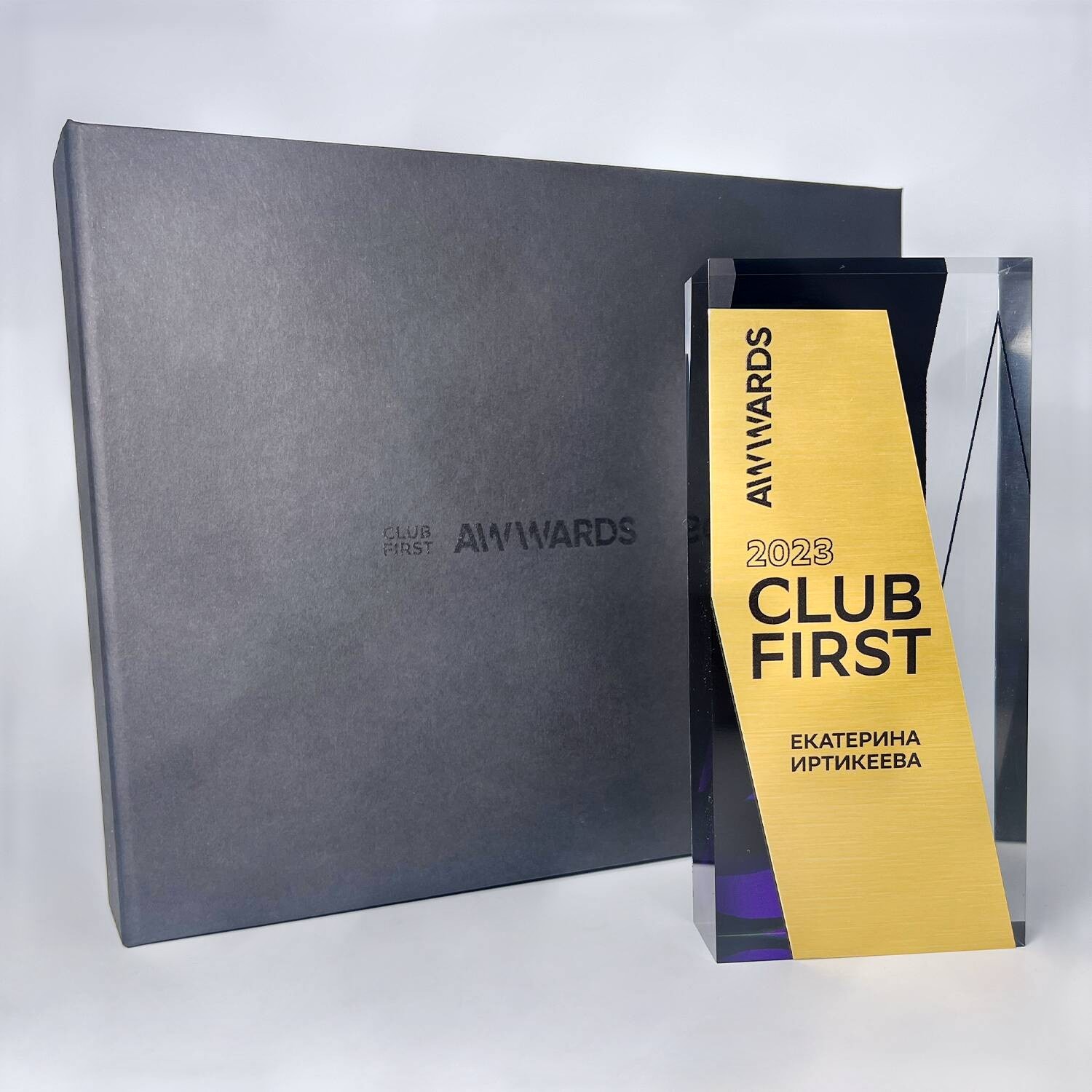 Сувенир из акрила для "ClubFirst" с нанесением