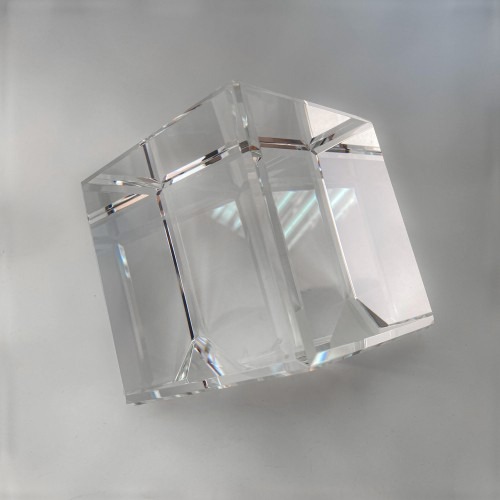 Стеклянный куб 100 × 100 × 100 мм со спилом
